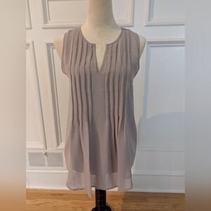 Soft Surroundings NWOT Sleeveless Pleated Blouse